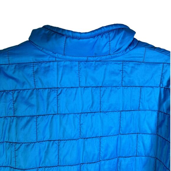 Patagonia Jacket Mens Small Blue Half Zip Front Quilted Zip Pocket Lightweight - Picture 4 of 10